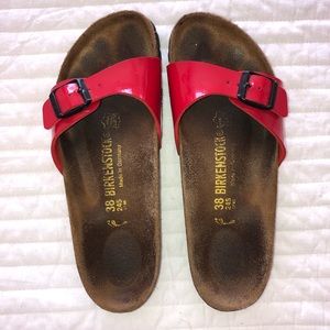 red birkenstock’s